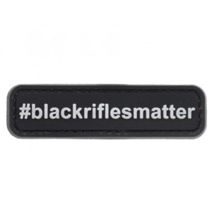 BLACK RIFLES MATTER naszywka PVC 3D morale patch